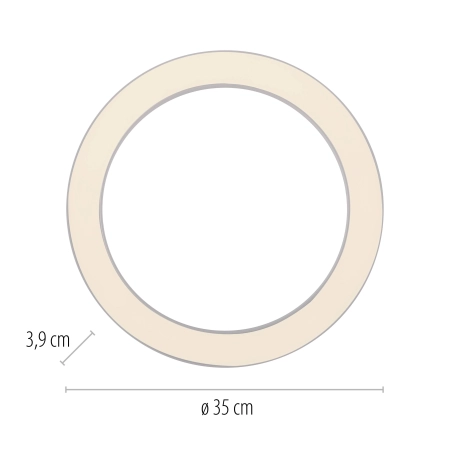 Lampa sufitowa na pilota  PURE LINES ROUND 6310-16 - Paul Neuhaus