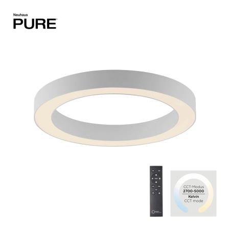 Lampa sufitowa na pilota  PURE LINES ROUND 6310-16 - Paul Neuhaus