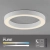 Lampa sufitowa na pilota  PURE LINES ROUND 6310-16 - Paul Neuhaus
