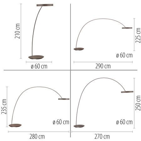 Lampa podłogowa PURE CLIPSE-BOW 562-34 - Paul Neuhaus