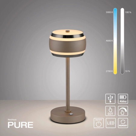 Lampa stołowa PURE FALLING RINGS 4503-97 - Paul Neuhaus