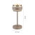 Lampa stołowa PURE FALLING RINGS 4503-97 - Paul Neuhaus