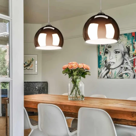 Lampa wisząca metal E27 złota stylowa do kuchni  535 - Decorativi