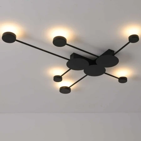 Lampa ścienno sufitowa CLEX - 6 LED CZARNA 89 CM MW1133-90 - Step Into Design