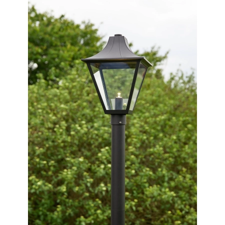 Latarnia ogrodowa GARDEN 24 POSTLAMP 1L BLACK H 225CM 108171 - Markslojd
