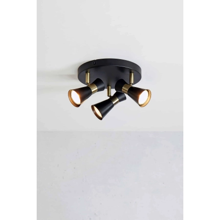 Lampa sufitowa FOLIE Czarna 108626 – Markslojd
