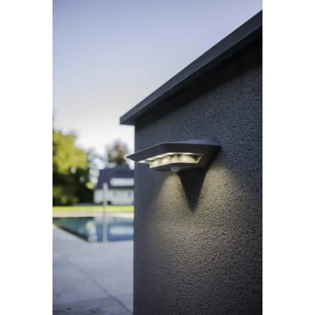 Lampa naścienna GHOST PIR srebrnoszary 6901401337 – Lutec