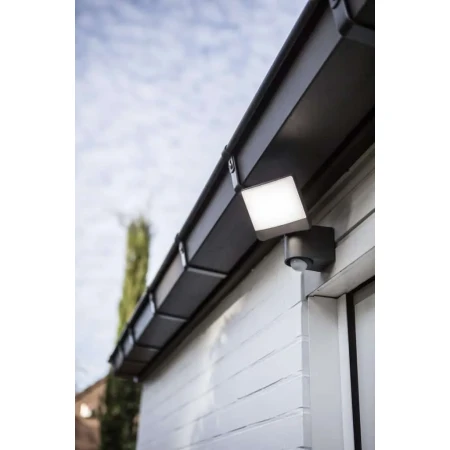 Lampa naścienna SUNSHINE PIR ciemny szary 7625701345 – Lutec