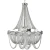 Lampa stylowa wisząca ROMA chrom E14 - P09109NI - Cosmo Light