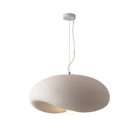 Lampa wisząca STONE FLAT biała 60 cm DN429-600 - Step Into Design