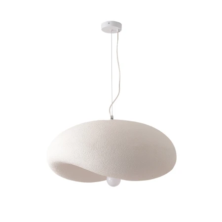 Lampa wisząca STONE FLAT biała 60 cm DN429-600 - Step Into Design
