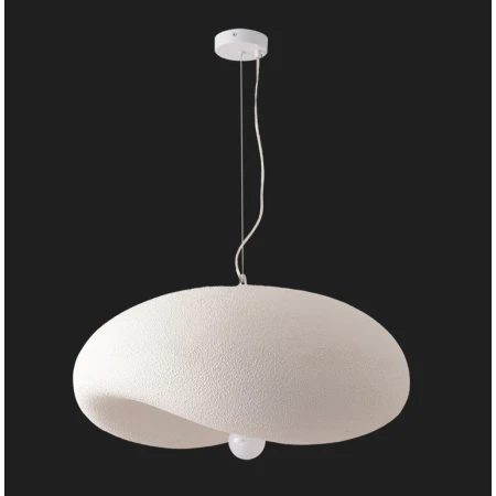 Lampa wisząca STONE FLAT biała 60 cm DN429-600 - Step Into Design