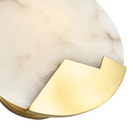 Lampa ścienna MARMO biały marmur i mosiądz 20cm ST-3961 - Step Into Design