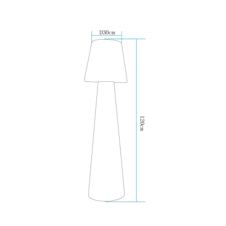 Lampa ogrodowa stojąca GARDENA M LED RGBW 16 kolorów 120 cm ES-DC005 - Step Into Design