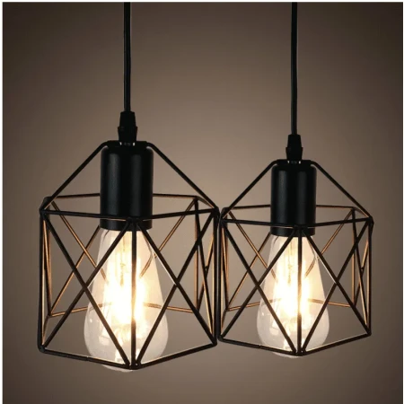Lampa wisząca do salonu loftowa Brylant do jadalni czarny 3xE27 501 - Decorativi