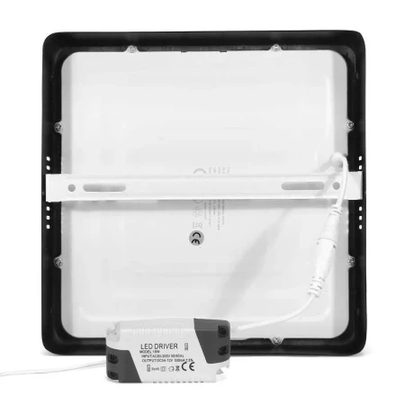 Panel LED natynkowy 18W czarny 4000k 701 - Decorativi