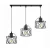 Lampa wisząca do salonu loftowa Brylant do jadalni czarny 3xE27 501 - Decorativi