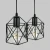 Lampa wisząca do salonu loftowa Brylant do jadalni czarny 3xE27 501 - Decorativi