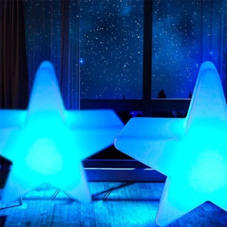 Lampa ogrodowa dekoracyjna gwiazda STAR XL LED RGBW 16 kolorów 120 cm ES-CR014 - Step Into Design