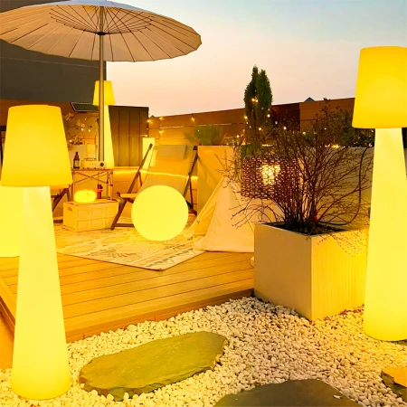 Lampa ogrodowa kula BALL XL biała 80 cm ES-B080 - Step Into Design