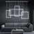 Lampa  designerska Prostokąty LED 75W biała 4000K 531 - Decorativi