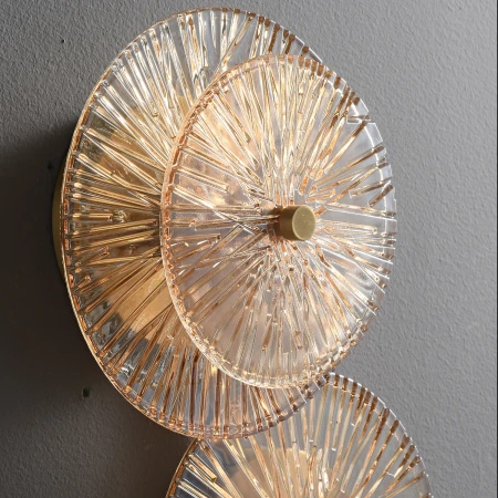 Lampa ścienna LUXIO-4 LED bursztynowa 32 cm ST-3315-4 copper - Step Into Design