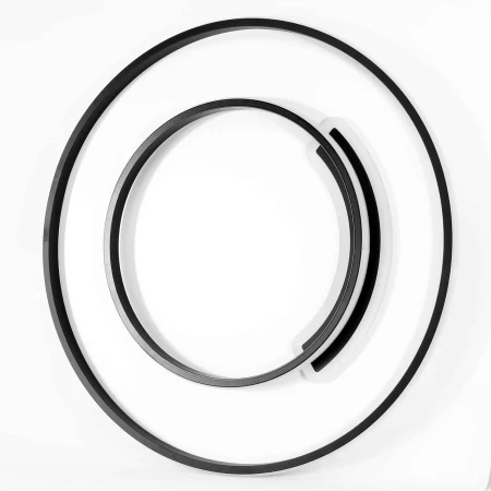 Designerska lampa na pilota do sypialni LED OKRĘGI 76W 412 - Decorativi
