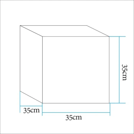 Lampa ogrodowa CUBIC LED M RGBW 16 kolorów 35 cm ES-C3535 - Step Into Design