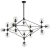 Lampa designerska wisząca ASTRIFERO-15 czarna ST-9047-15 - Step Into Design