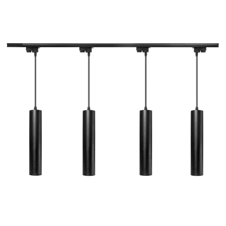 Lampa do szynoprzewodu wisząca czarna GU10 30CM 372 - Decorativi