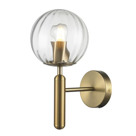 Lampa ścienna PALLA złota 15 cm F070 transparent - Step Into Design