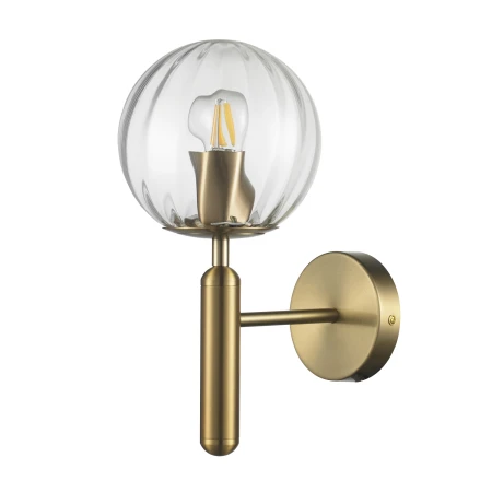 Lampa ścienna PALLA złota 15 cm F070 transparent - Step Into Design