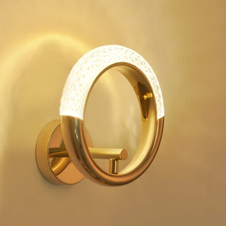Lampa ścienna JEWEL LED złota 21 cm DB9013-A - Step Into Design