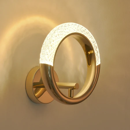 Lampa ścienna JEWEL LED złota 21 cm DB9013-A - Step Into Design