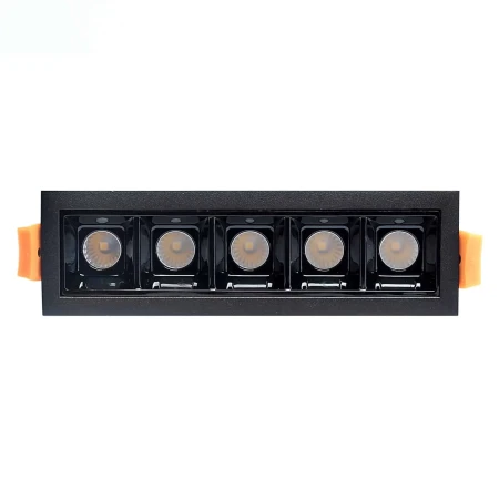 Lampa liniowa LED wpuszczana podtynkowa 10W 3000K czarna 582 - Decorativi