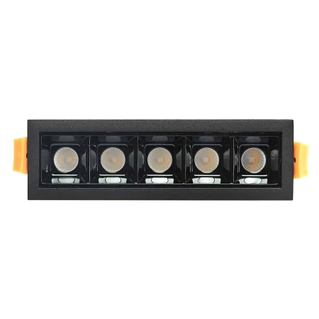 Lampa liniowa LED wpuszczana podtynkowa 10W 3000K czarna 582 - Decorativi