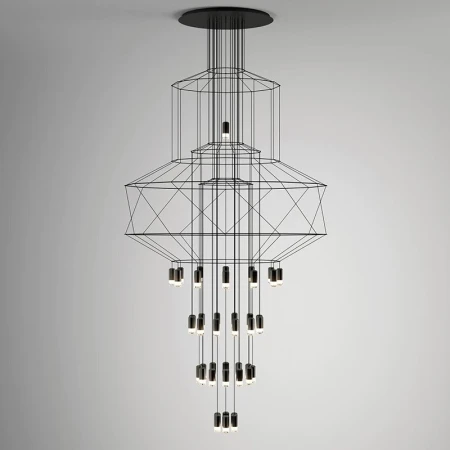 Lampa wisząca LINEA-43 czarna 90 cm XT100-43P-XL - Step Into Design