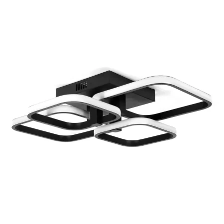 Lampa Dekoracyjna do pokoju z pilotem 42W Czarna 4 Kwadraty 292 - Decorativi