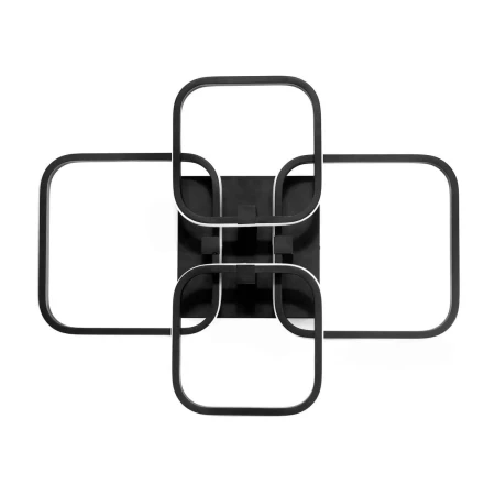 Lampa Dekoracyjna do pokoju z pilotem 42W Czarna 4 Kwadraty 292 - Decorativi