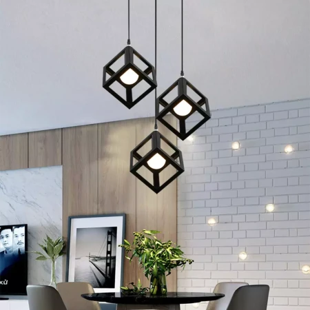 Lampa Loftowa na kole Kostka 3xE27 do salonu ciekawa 503 - Decorativi