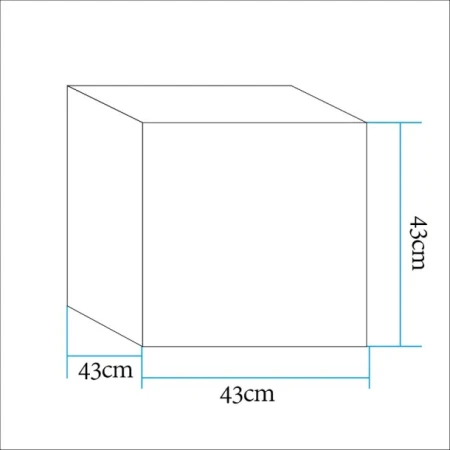 Lampa ogrodowa CUBIC L LED RGBW 16 kolorów 43 cm ES-C4343 - Step Into Design
