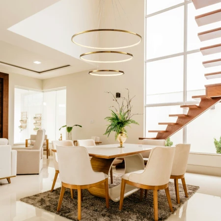 Lampa wisząca CIRCLE SLIM 40+60+80 LED złoty ST-10112P-3 - Step Into Design
