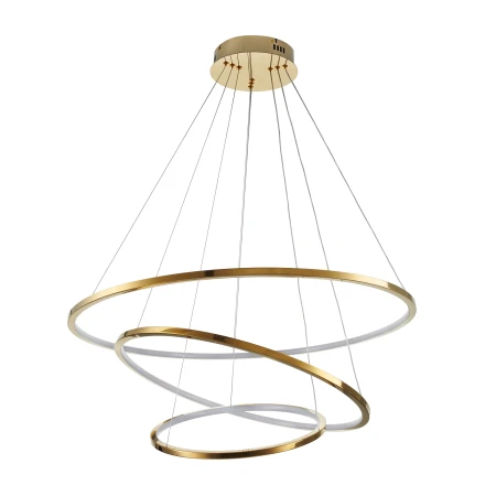 Lampa wisząca CIRCLE SLIM 40+60+80 LED złoty ST-10112P-3 - Step Into Design