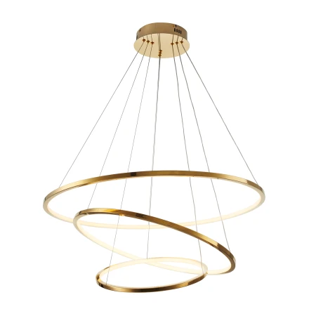 Lampa wisząca CIRCLE SLIM 40+60+80 LED złoty ST-10112P-3 - Step Into Design