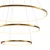 Lampa wisząca CIRCLE SLIM 40+60+80 LED złoty ST-10112P-3 - Step Into Design