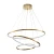 Lampa wisząca CIRCLE SLIM 40+60+80 LED złoty ST-10112P-3 - Step Into Design