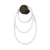 Lampa ścienna FANTASIA czarna 30 cm ST-9282W1 BK - Step Into Design