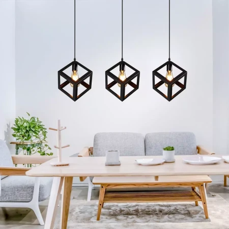 Lampa Loftowa na listwie Kostka  3xE27 do salonu ciekawa 504 - Decorativi