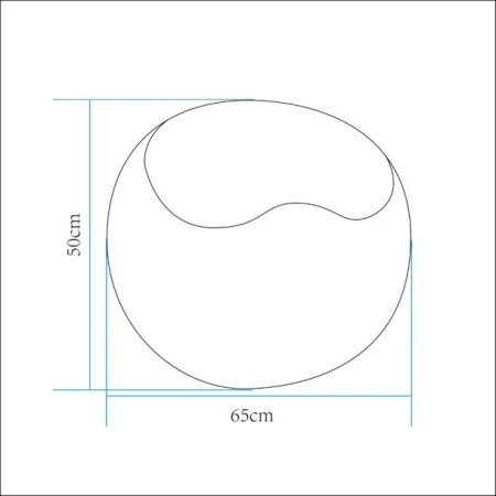 Lampa ogrodowa pufa APPLE L LED RGBW 16 kolorów 65 cm ES-SF026 - Step Into Design