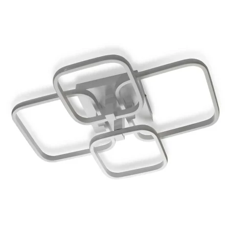 Lampa nowoczesna biała sufitowa z pilotem 42W 4 Kwadraty LED 454 - Decorativi
